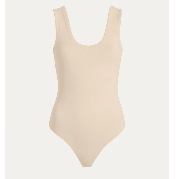 nuuds Tops - Nuuds Seamless Scoop Tank Bodysuit in Bone Sz. L